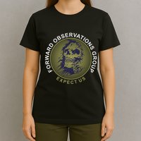Forward Observations Group. Expect Us Skull T-Shirt