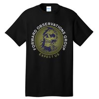 Forward Observations Group. Expect Us Skull Tall T-Shirt