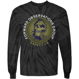 Forward Observations Group. Expect Us Skull Tie-Dye Long Sleeve Shirt