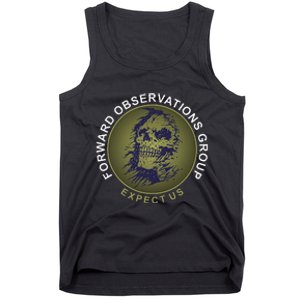 Forward Observations Group. Expect Us Skull Tank Top