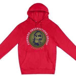 Forward Observations Group. Expect Us Skull Premium Pullover Hoodie