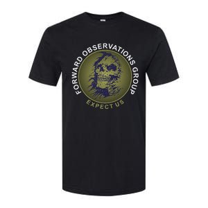 Forward Observations Group. Expect Us Skull Softstyle CVC T-Shirt