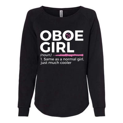 Funny Oboe Girl Definition Funny Oboe Womens California Wash Sweatshirt