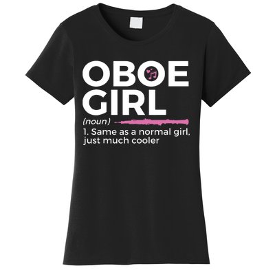 Funny Oboe Girl Definition Funny Oboe Women's T-Shirt