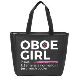 Funny Oboe Girl Definition Funny Oboe Zip Tote Bag