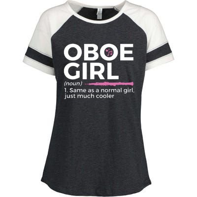 Funny Oboe Girl Definition Funny Oboe Enza Ladies Jersey Colorblock Tee