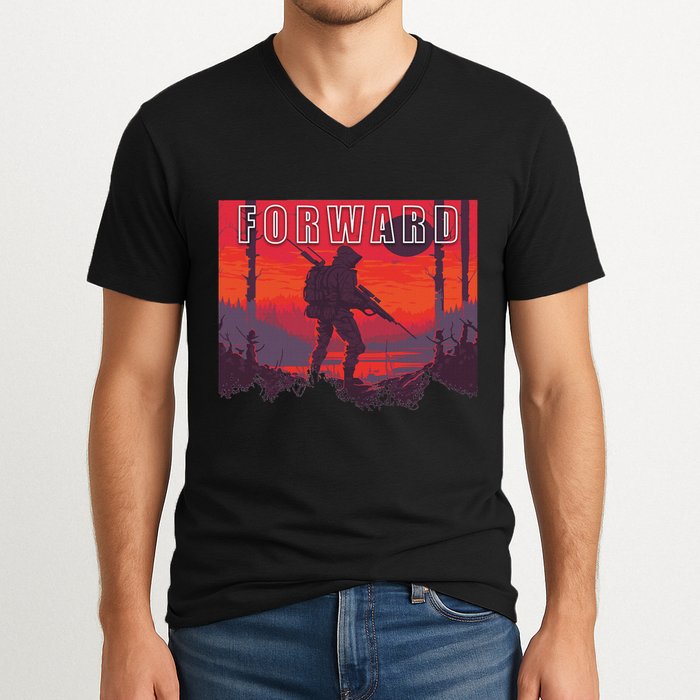 Forward Observations Group. Fog Retro Scout V-Neck T-Shirt