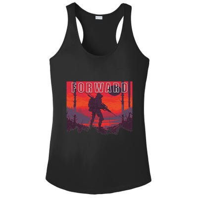 Forward Observations Group. Fog Retro Scout Ladies PosiCharge Competitor Racerback Tank
