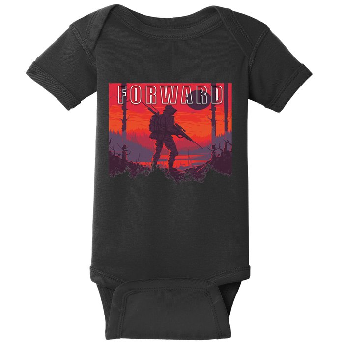 Forward Observations Group. Fog Retro Scout Baby Bodysuit