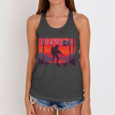 Forward Observations Group. Fog Retro Scout Women's Knotted Racerback Tank
