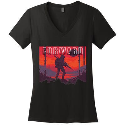 Forward Observations Group. Fog Retro Scout Women's V-Neck T-Shirt