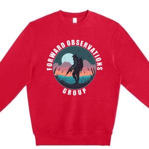 Forward Observations Group Fog Retro Scout Premium Crewneck Sweatshirt