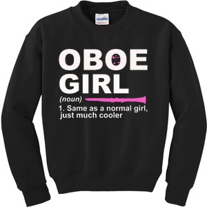 Funny Oboe Girl Definition Funny Oboe Kids Sweatshirt