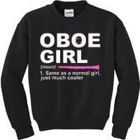 Funny Oboe Girl Definition Funny Oboe Kids Sweatshirt