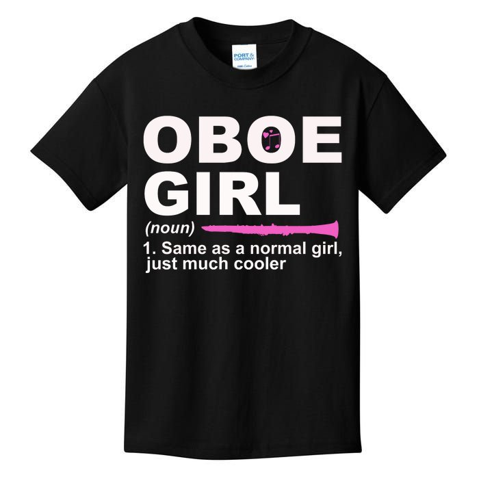 Funny Oboe Girl Definition Funny Oboe Kids T-Shirt