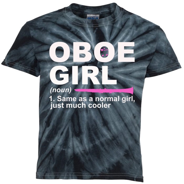 Funny Oboe Girl Definition Funny Oboe Kids Tie-Dye T-Shirt