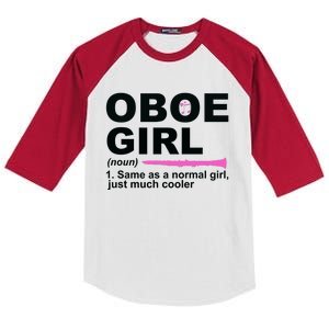 Funny Oboe Girl Definition Funny Oboe Kids Colorblock Raglan Jersey