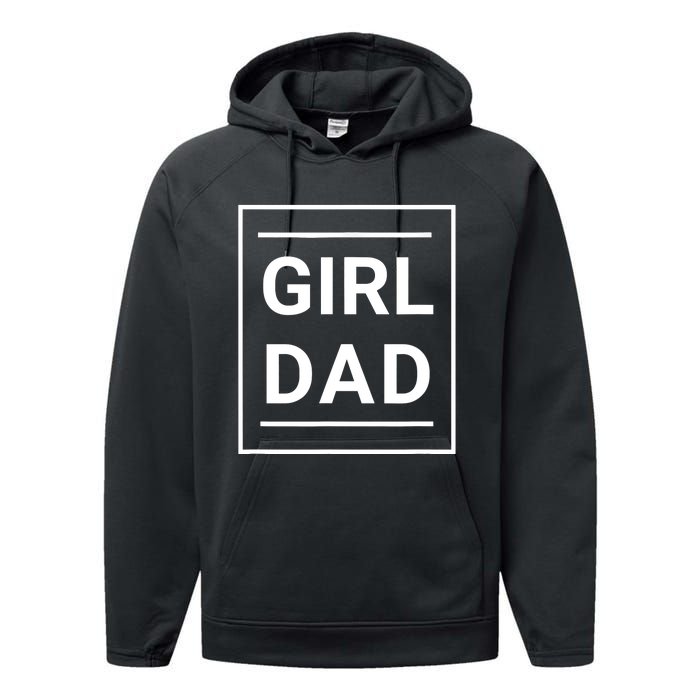 Father of Girl - Proud New Girl Dad - Classic Performance Fleece Hoodie