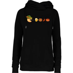 Funny Oktoberfest Gamer Beer Festival Womens Funnel Neck Pullover Hood