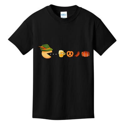 Funny Oktoberfest Gamer Beer Festival Gift Kids T-Shirt