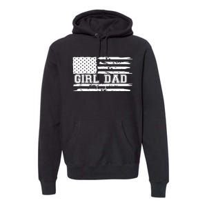 Father of Girl - Proud New Girl Dad - Fathers Day Gift Premium Hoodie