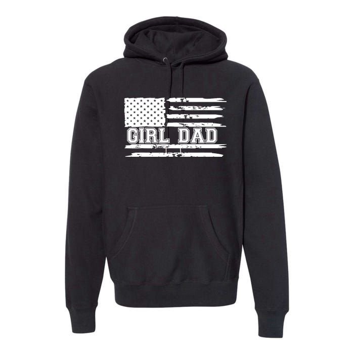 Father of Girl - Proud New Girl Dad - Fathers Day Gift Premium Hoodie