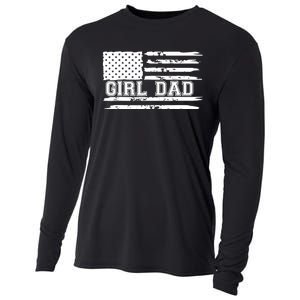 Father of Girl - Proud New Girl Dad - Fathers Day Gift Cooling Performance Long Sleeve Crew