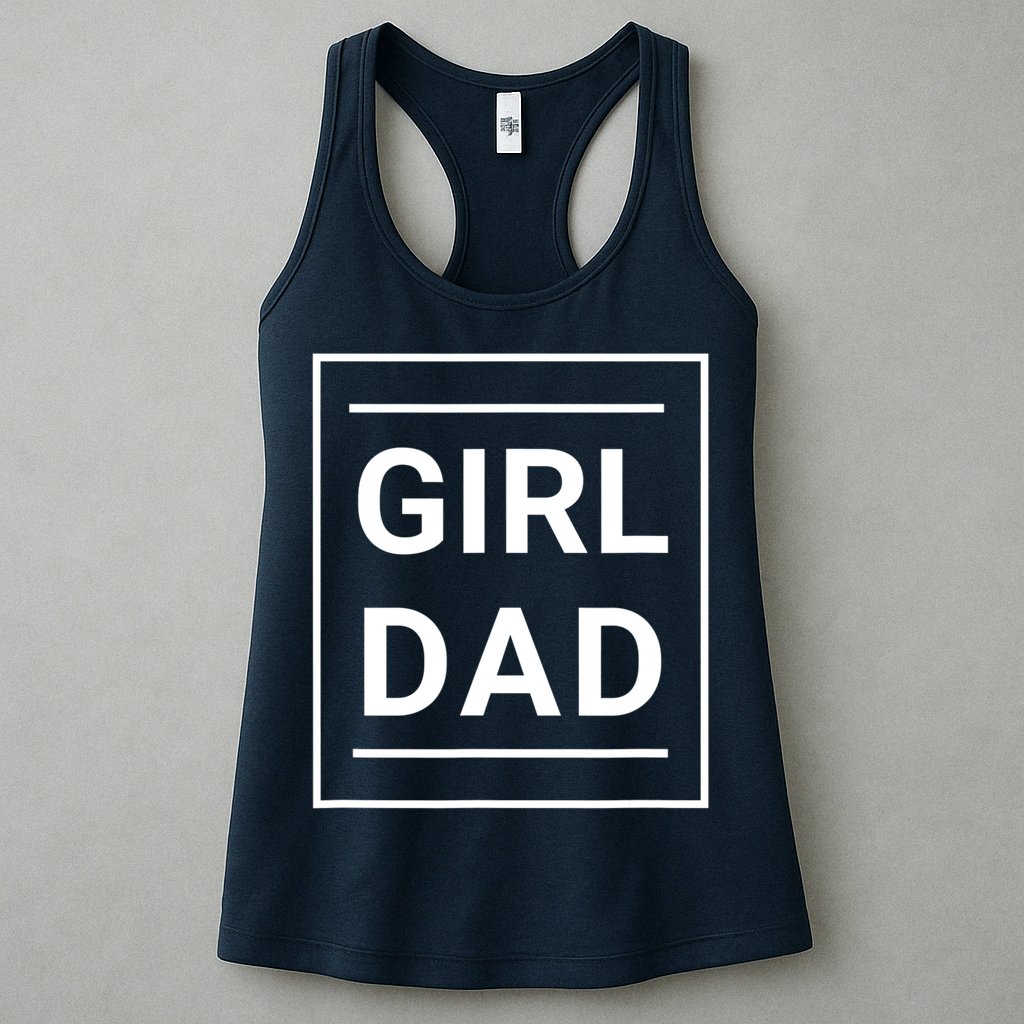 Father Of Girls Proud New Girl Dad Womens Tank Top
