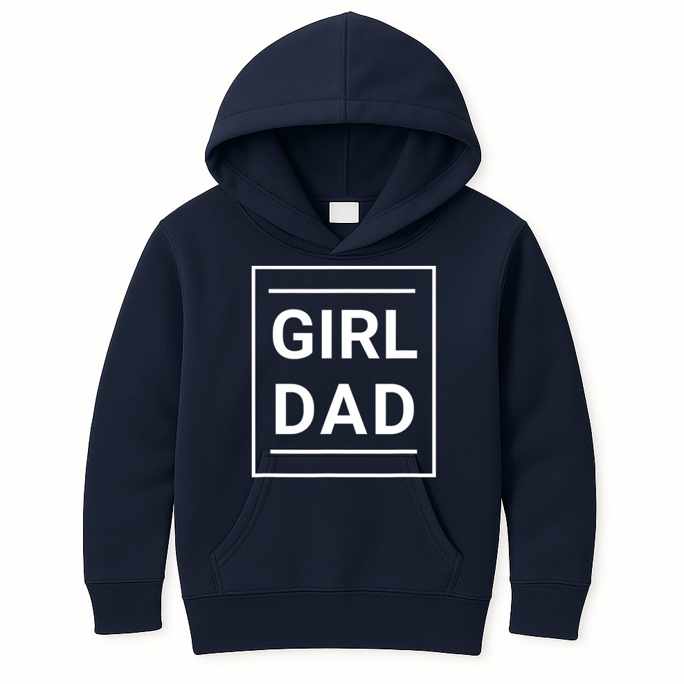 Father Of Girls Proud New Girl Dad Kids Hoodie