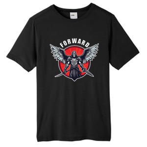 Forward Observations Group. Angel Of Death Skeleton. Fog Tall Fusion ChromaSoft Performance T-Shirt