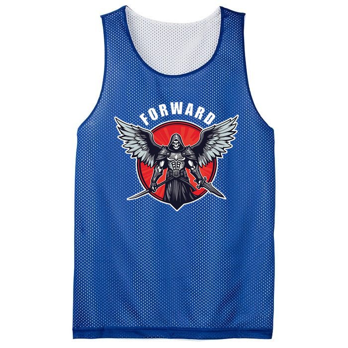 Forward Observations Group. Angel Of Death Skeleton. Fog Mesh Reversible Basketball Jersey Tank