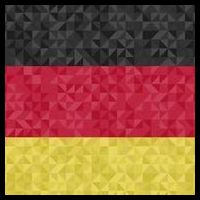 Flag Of Germany Youth Performance Sprint T-Shirt