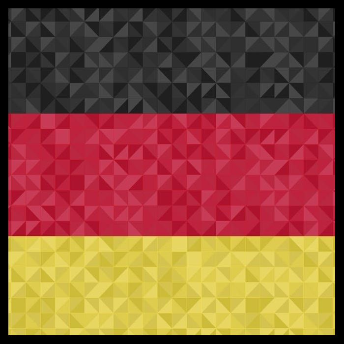Flag Of Germany Youth Performance Sprint T-Shirt