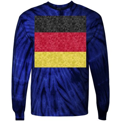 Flag Of Germany Tie-Dye Long Sleeve Shirt