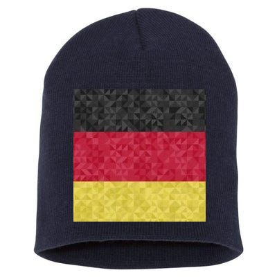 Flag Of Germany Short Acrylic Beanie