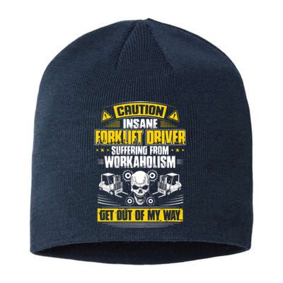 Forklift Operator Get Out Of My Way Forklift Driver Sustainable Beanie