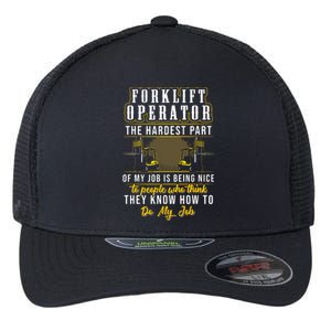 Forklift Operator Get Out Of My Way Forklift Driver Flexfit Unipanel Trucker Cap