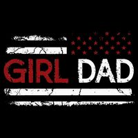 Father Of Girls Proud New Girl Dad Daughter Gift For Dad Flat Bill Trucker Hat