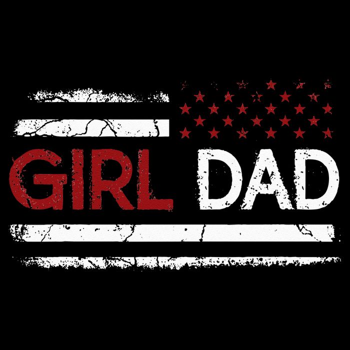 Father Of Girls Proud New Girl Dad Daughter Gift For Dad Flat Bill Trucker Hat
