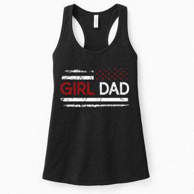 Father Of Girls Proud New Girl Dad Daughter Gift For Dad Womens Tank Top