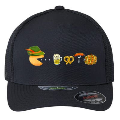 Funny Oktoberfest Gamer Beer Festival Flexfit Unipanel Trucker Cap