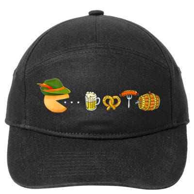 Funny Oktoberfest Gamer Beer Festival 7-Panel Snapback Hat