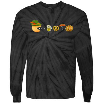 Funny Oktoberfest Gamer Beer Festival Tie-Dye Long Sleeve Shirt