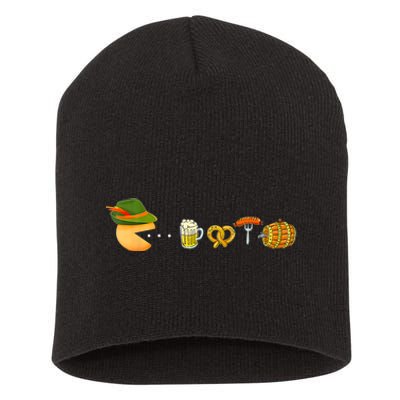 Funny Oktoberfest Gamer Beer Festival Short Acrylic Beanie