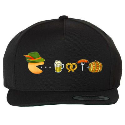 Funny Oktoberfest Gamer Beer Festival Wool Snapback Cap