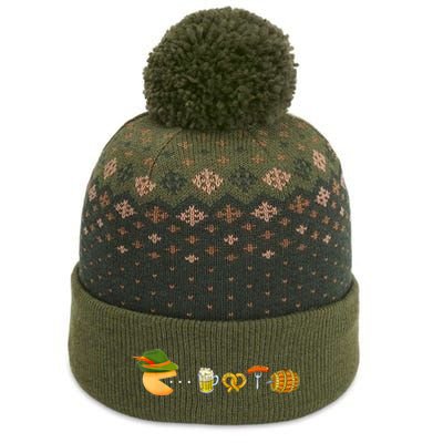 Funny Oktoberfest Gamer Beer Festival The Baniff Cuffed Pom Beanie