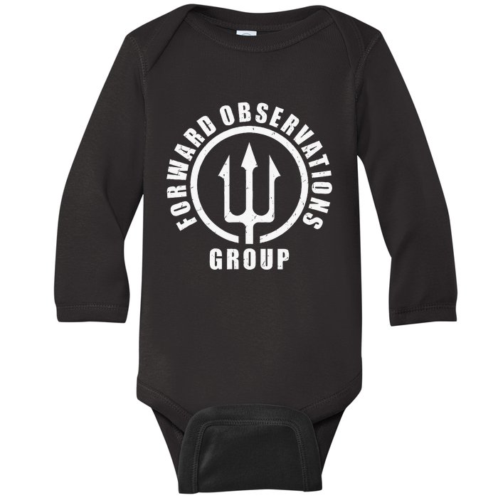 Forward Observations Group. Fog Trident Spear Baby Long Sleeve Bodysuit