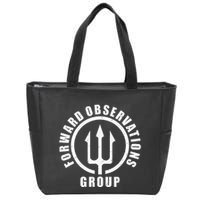 Forward Observations Group. Fog Trident Spear Zip Tote Bag