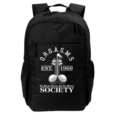 Funny ORGASMS Golf Society Est 1969 Backpack