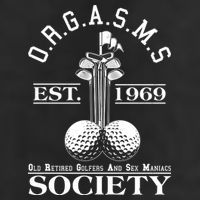 Funny ORGASMS Golf Society Est 1969 Adult Drive Performance Visor